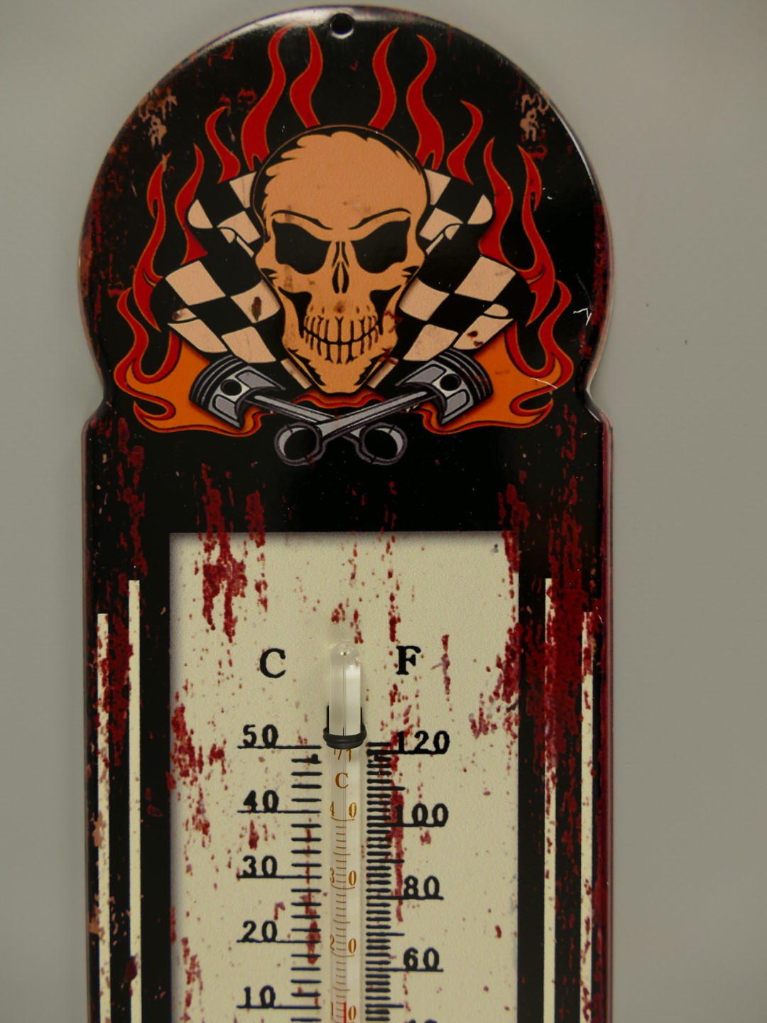 Thermometer Antik Eisen H.29x10cm