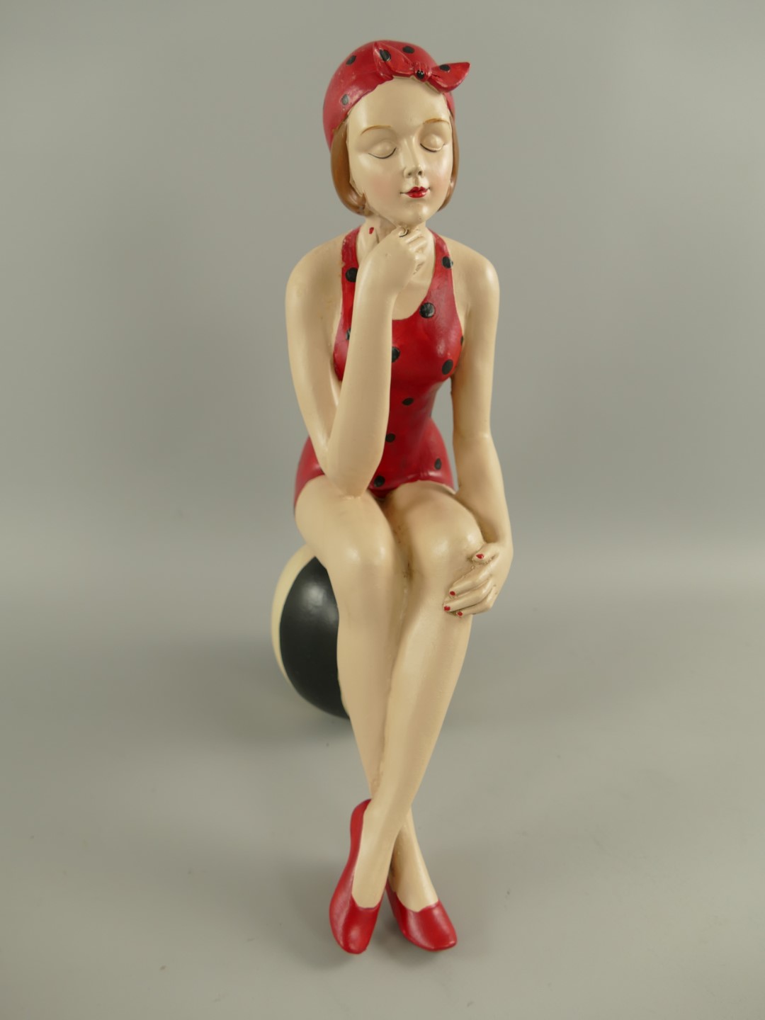 Badepuppe Polystein farbe H.38cm