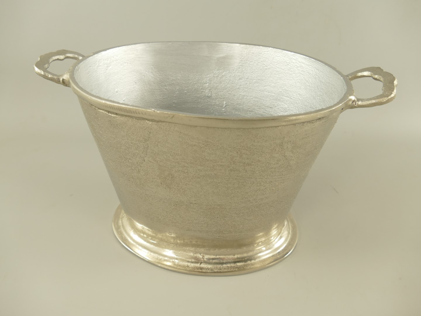 RAUS*PREIS Wein/Sektkühler Alu vernickelt H.25cm