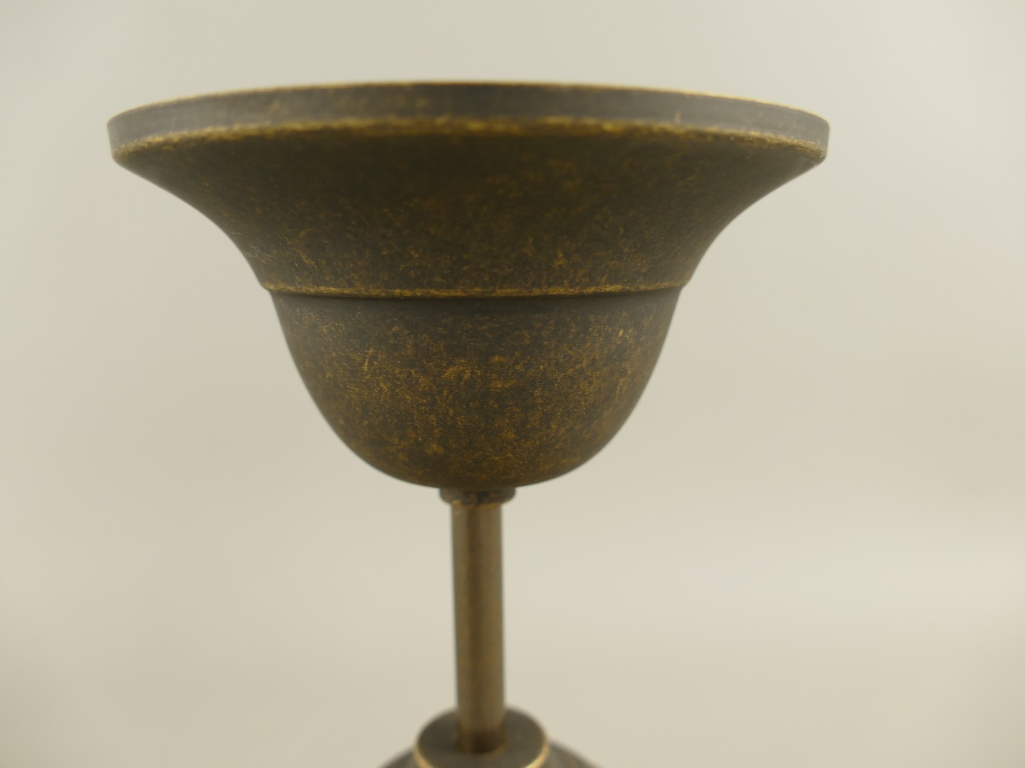 Schirm/Lampe(E27) Messing brün.(111.166-1B) H.30cm
