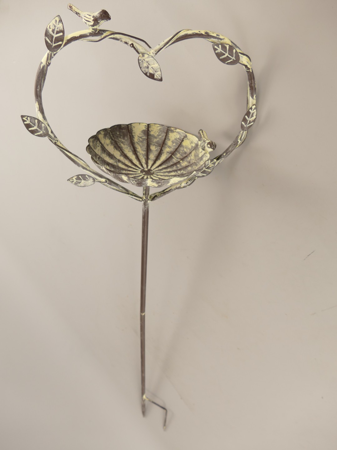 Vogeltränke/Fütterungsplatz Grün farbig H.105cm