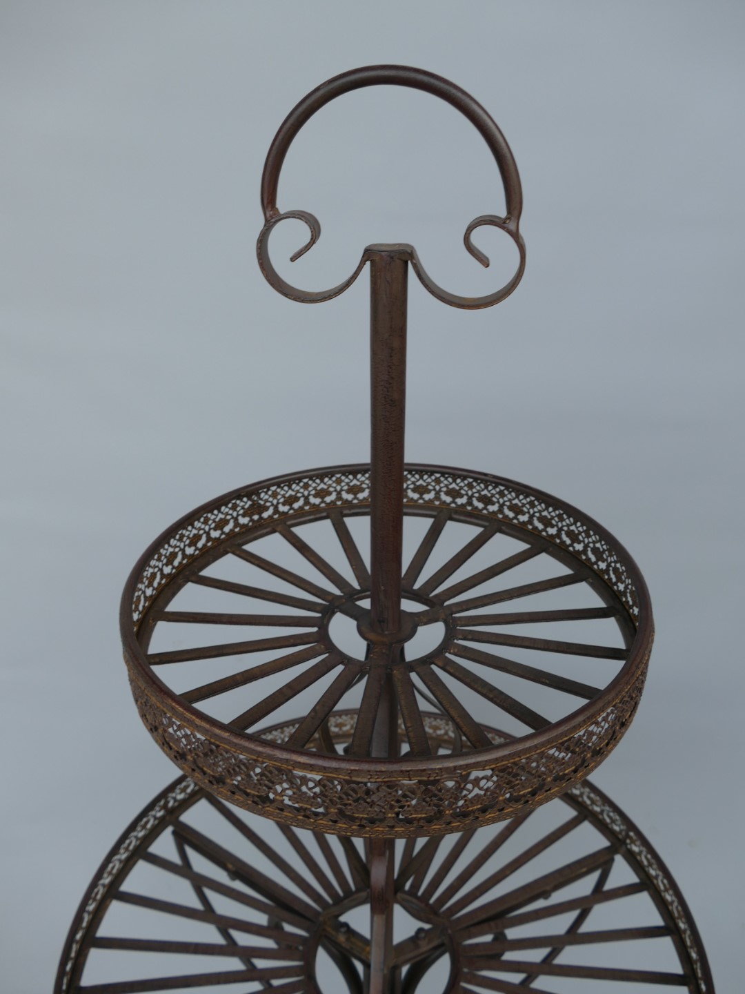 *A? Etagere 2-tlg. Eisen rustikal braun H.140x60cm