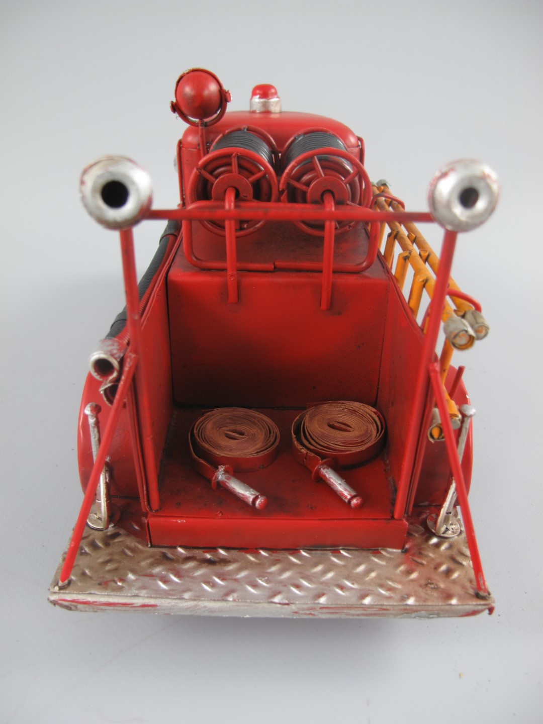 Feuerwehrwagen Antik Eisen L.30x14x12cm
