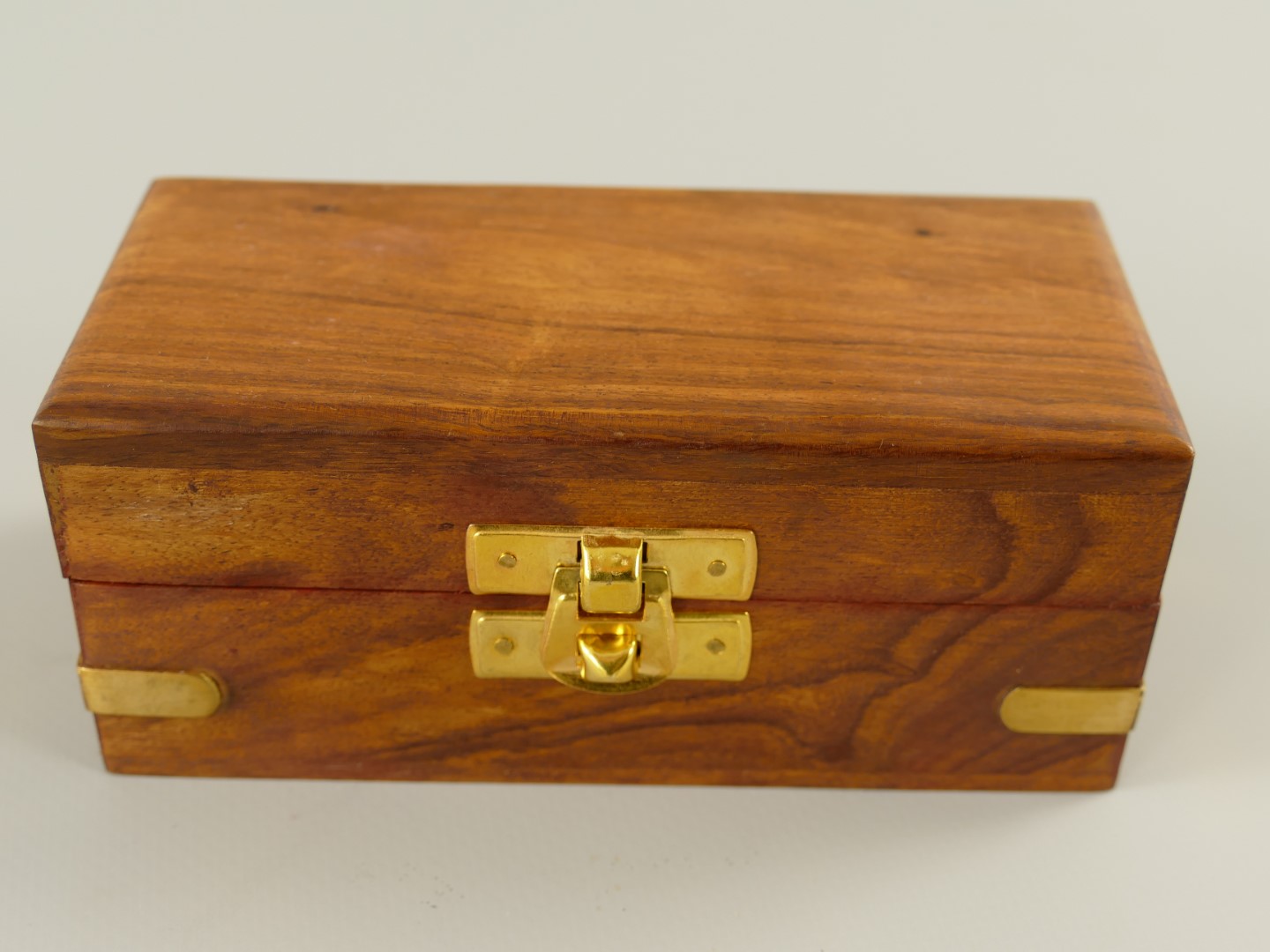 Fernrohr Messing brüniert Leder Holzbox L.10/17cm