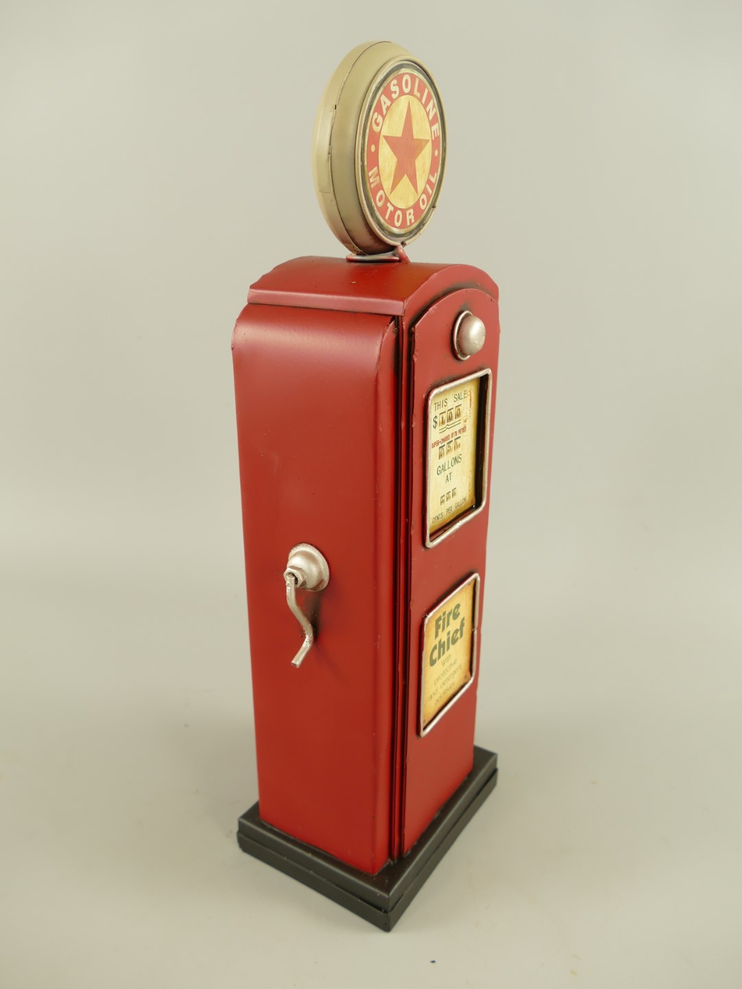 Tankstelle spardose Antik Eisen H.36x12x8cm