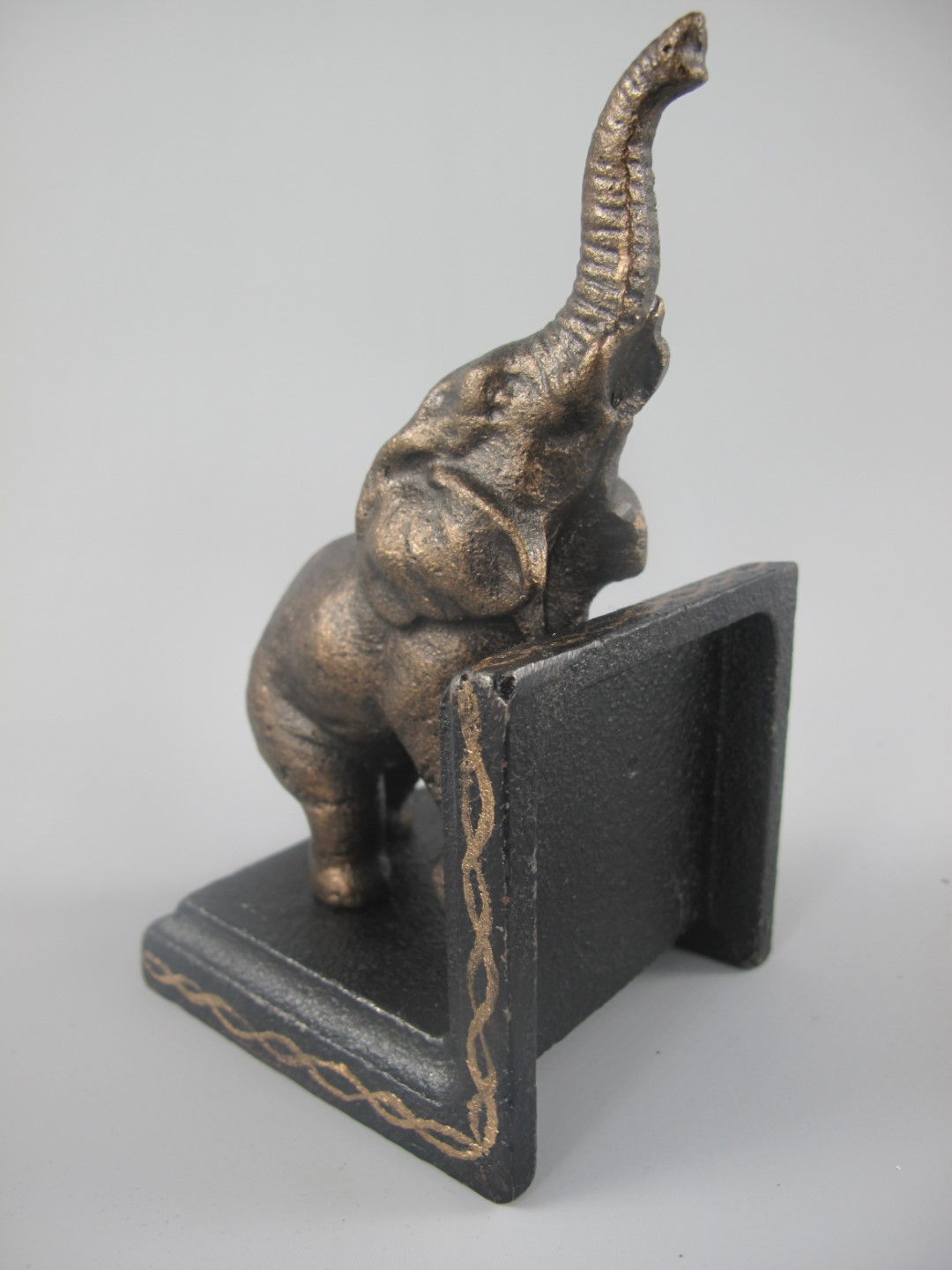 Buchstürzen ELEFANT Set/2 Eisen schwarz H.15cm SET