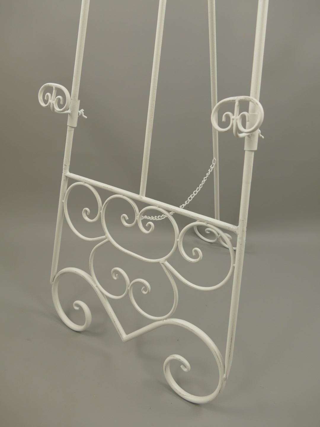 (*)Staffelei Antik Eisen Weiss H.152x48cm