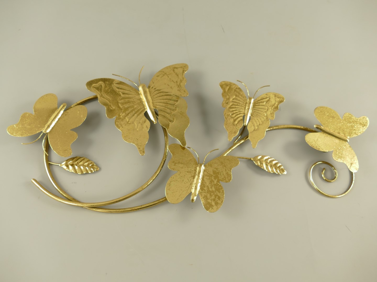 Schmetterling Eisen Gold farb. L.67cm