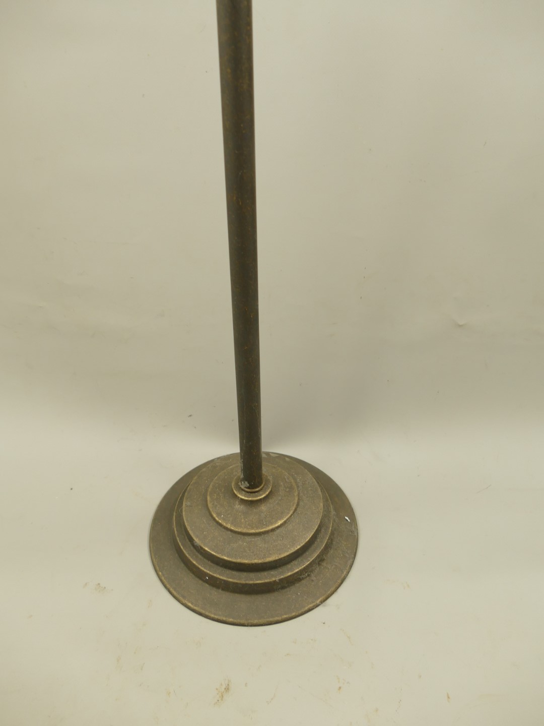 *A? Lampe Messing brün. Schirm(162.100W20) H.125cm