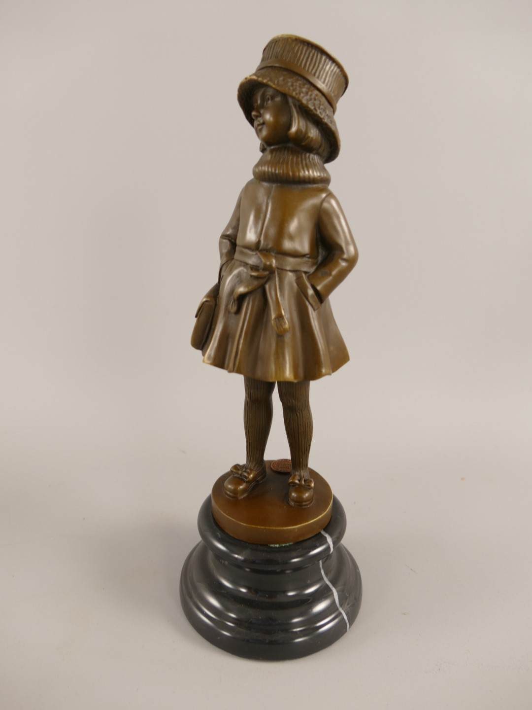 *RAUS*PREIS* Figur Bronze Junges Mädchen H.28x10cm