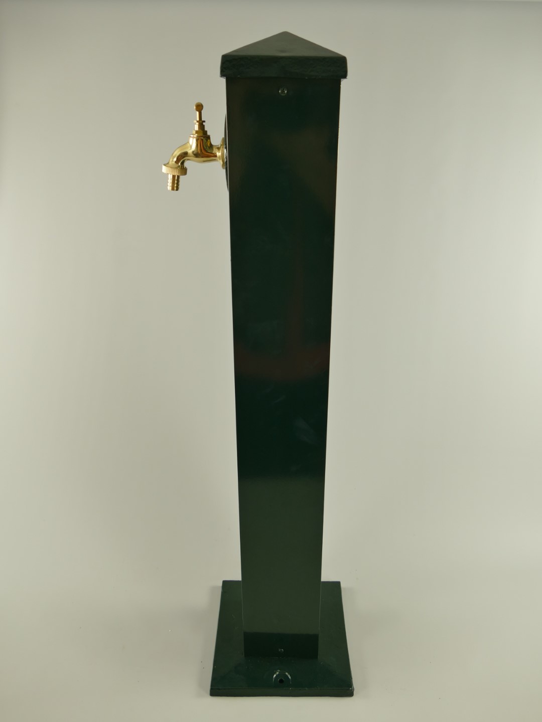*A? Zapfsäule Alu. grün Messing Hahn H.93cm