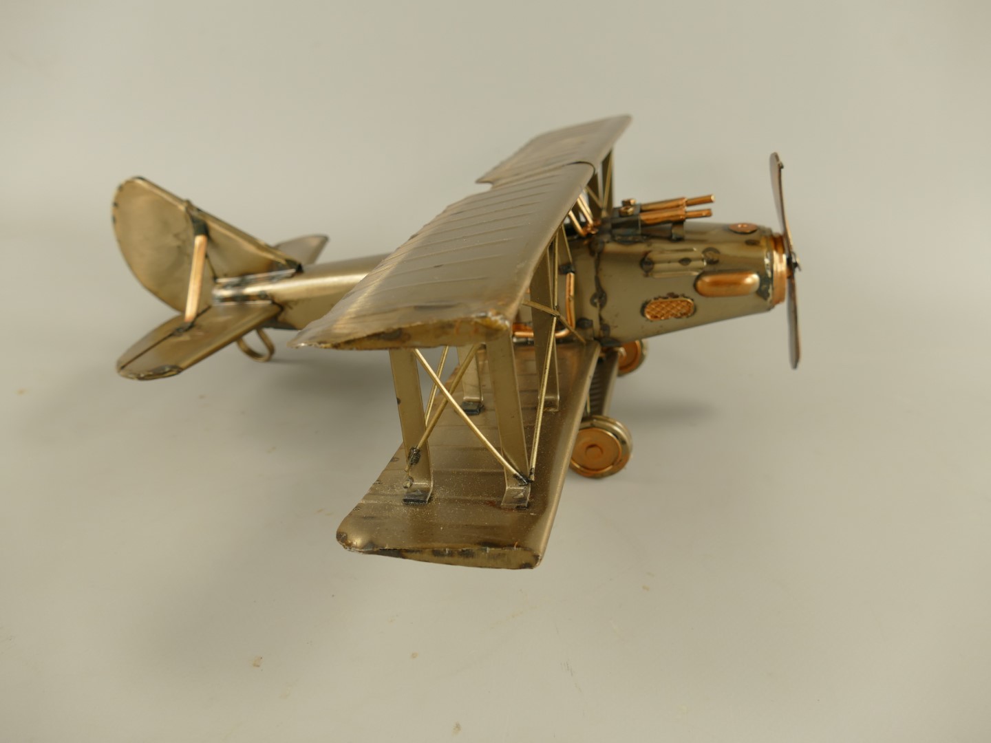 *ANG. Flugzeug Antik Eisen metallic farb.L.33x13cm