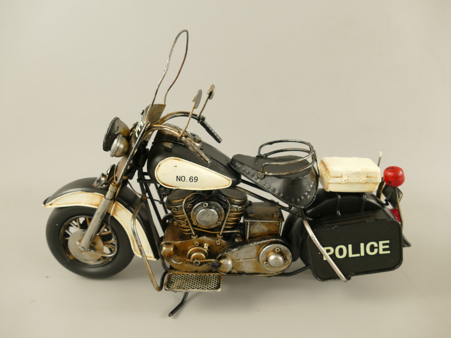 Motor Police Antik Eisen L.35cm