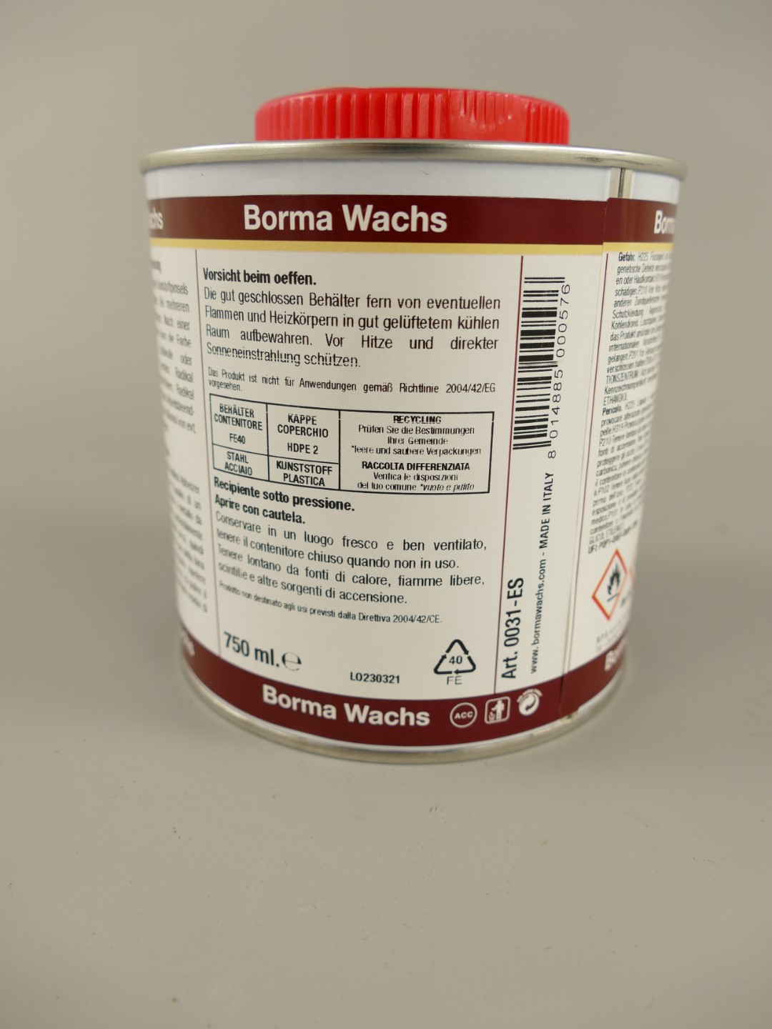 *NT Borma Holzabbeizer GEL exsta stark 1kg/0.75Ltr