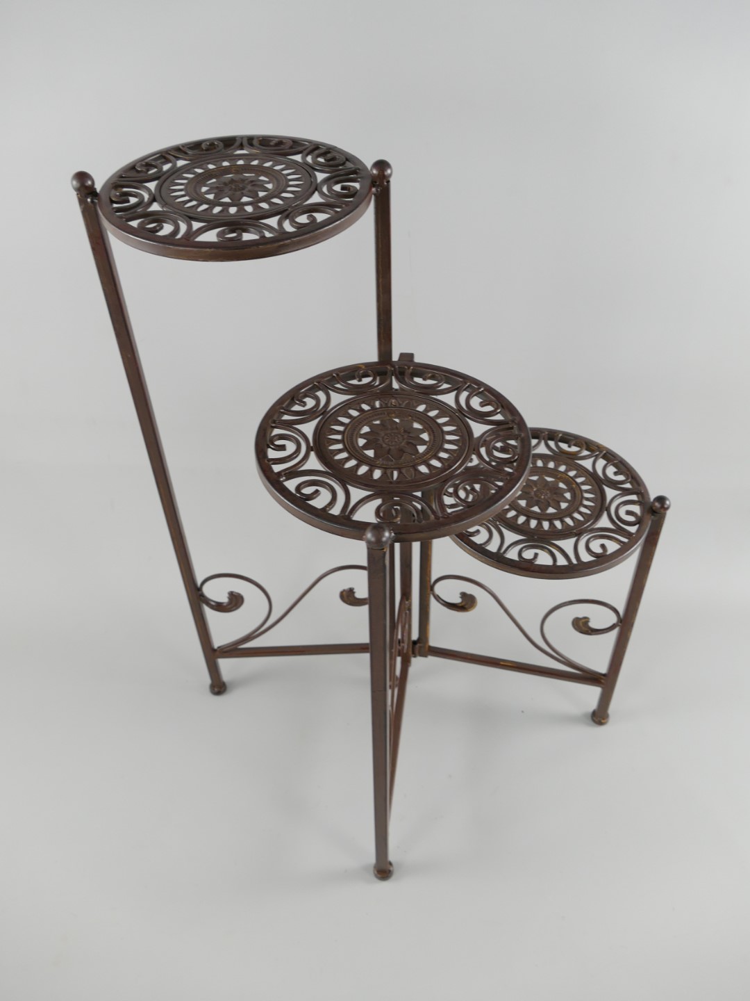 Tisch Eisen Röst braun 3tlg. H.67x47x45cm