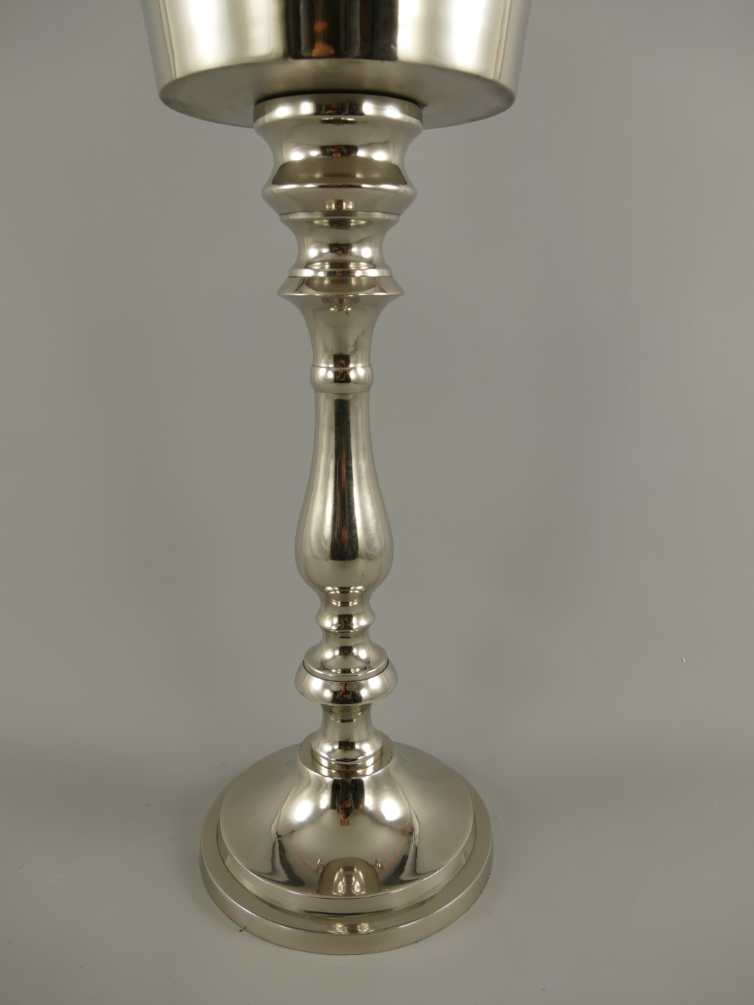 Weinkühler Sektkühler Alu vernickelt H.66x32cm