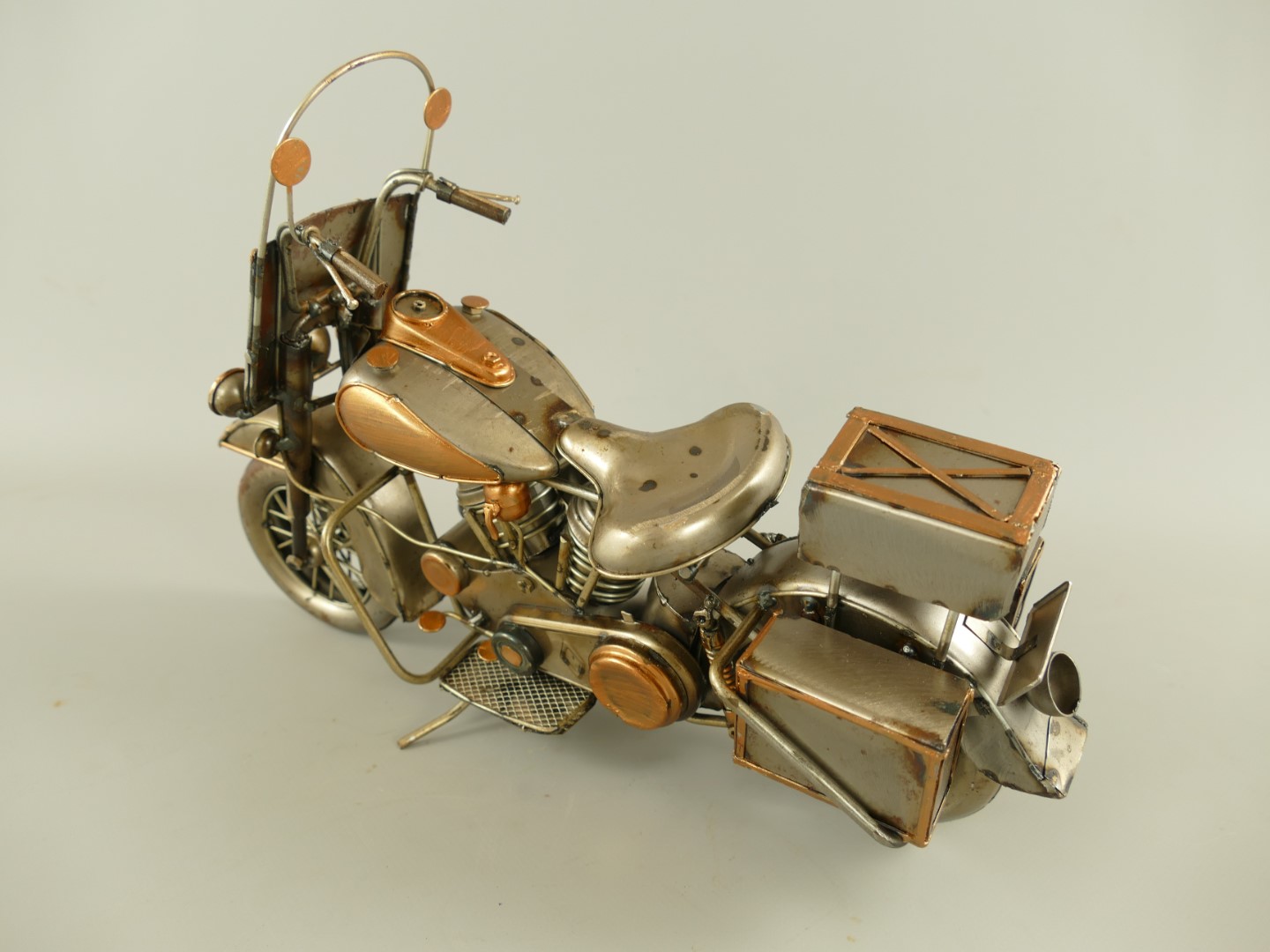 Motor Antik Eisen metallic farbig L.35x24cm
