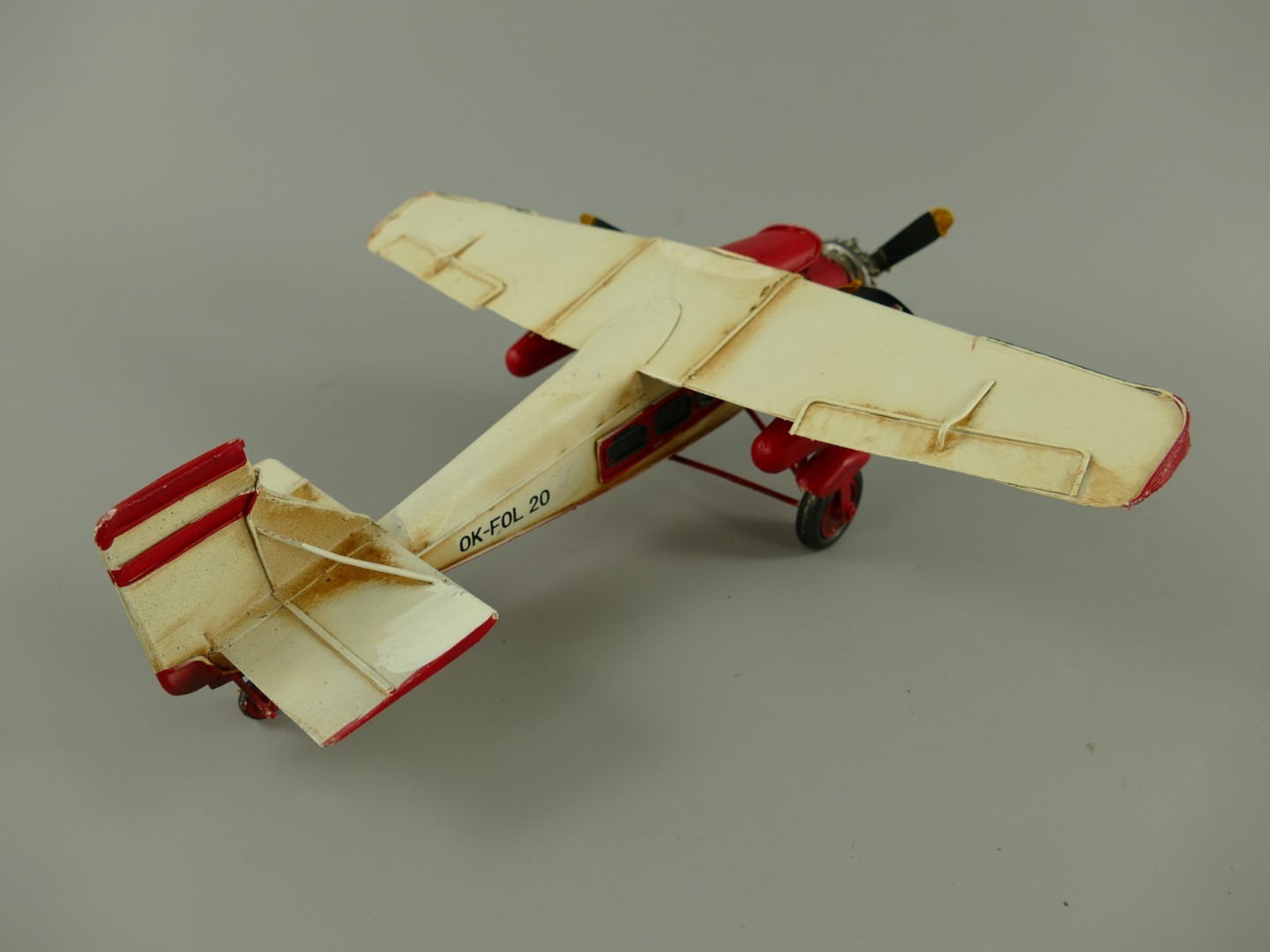 Flugzeug Antik Eisen L.32x10x33cm