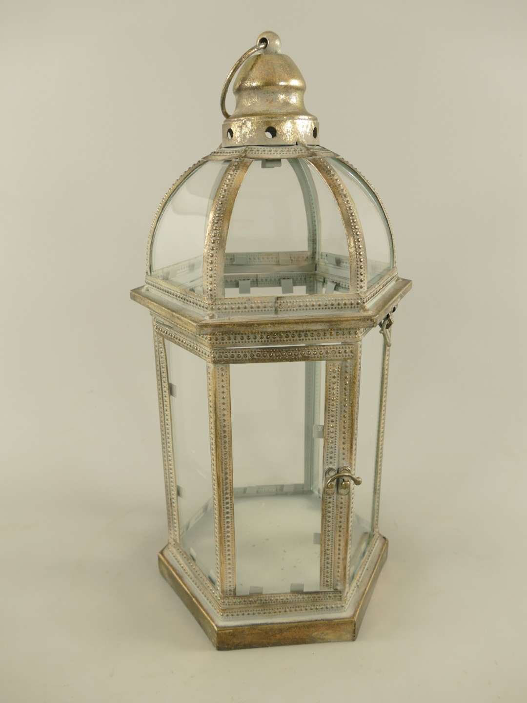 (*)Laterne Eisen rustikal farb. Set/3 H.31/43/60cm
