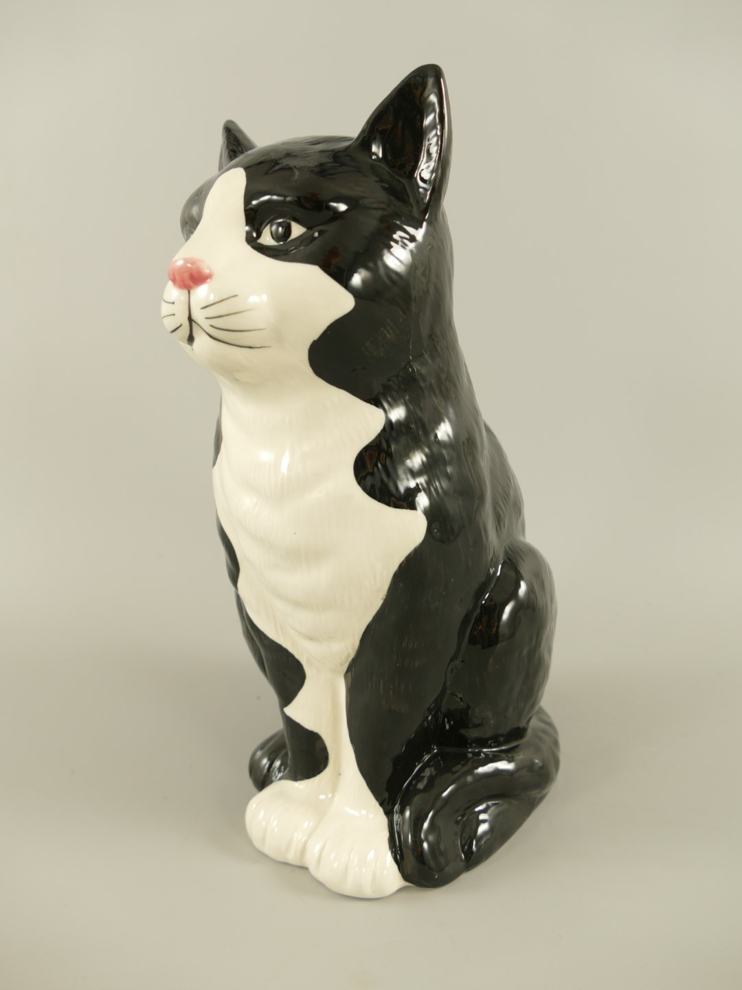 Porzellan Katze H.28x14cm