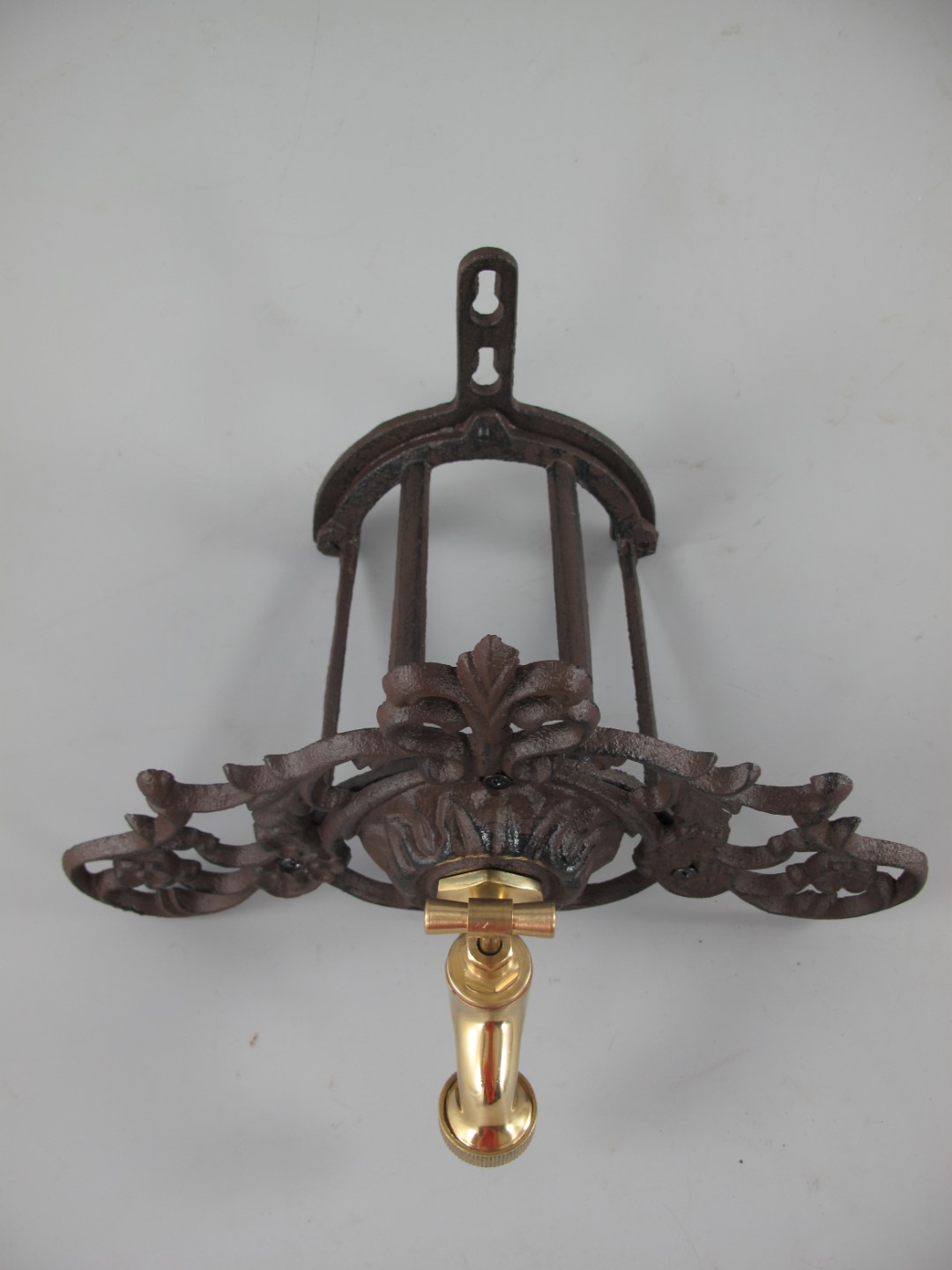 Schlauchhalt./Wasserhahn(3/4''')Eisen braun L.30cm