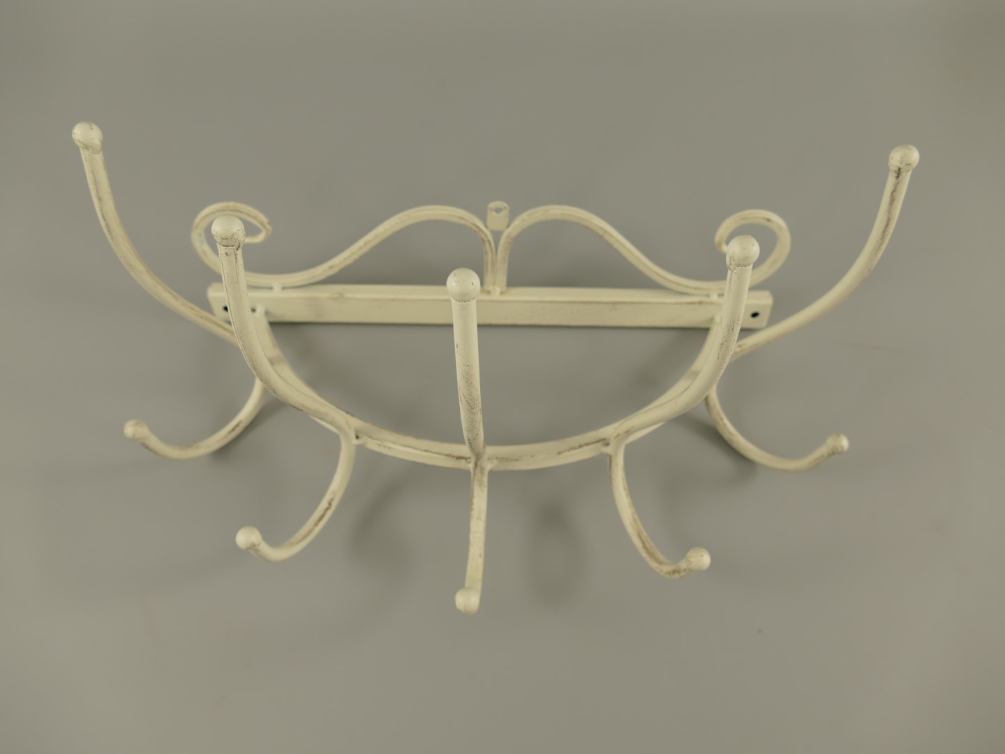 Wandhaken Eisen rustikal weiss L.40x22cm