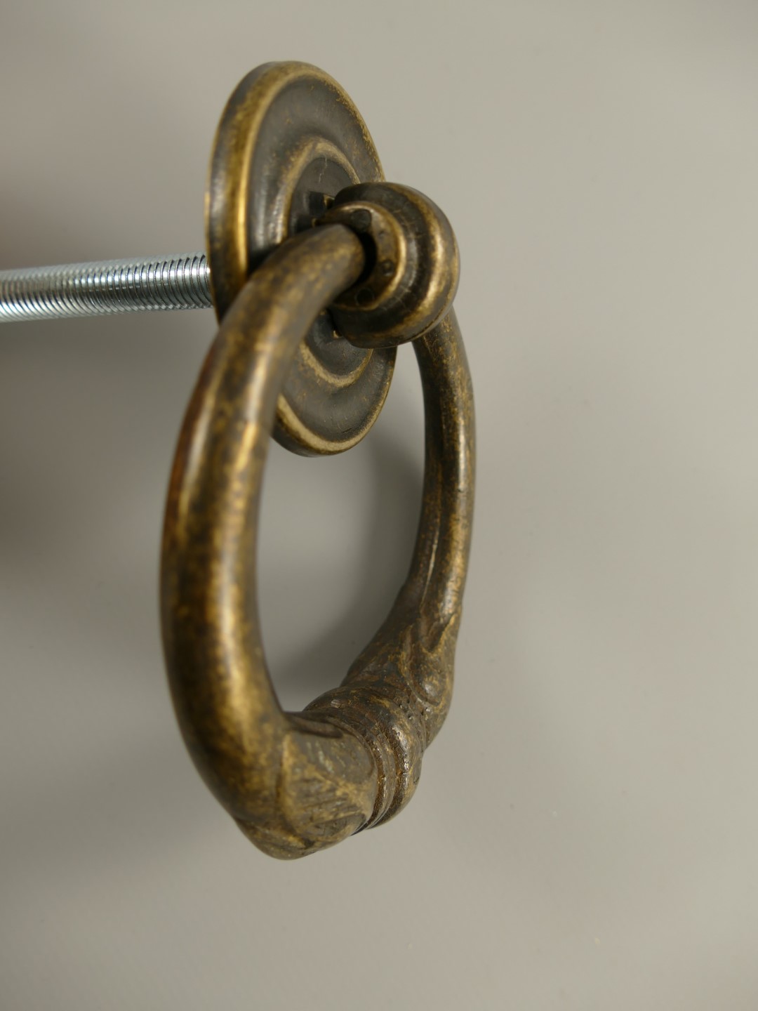 Türklopfer Ring Messing brüniert H.13x10cm(IT)