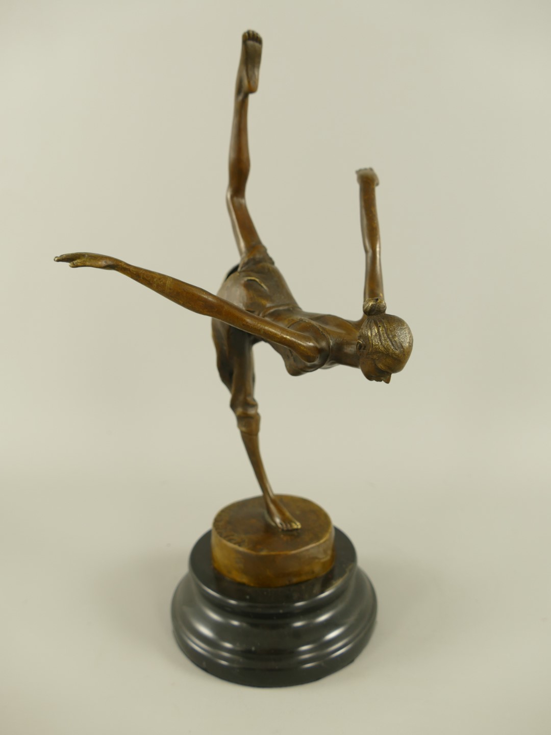 Figur Bronze Tänzerin H.33x16cm