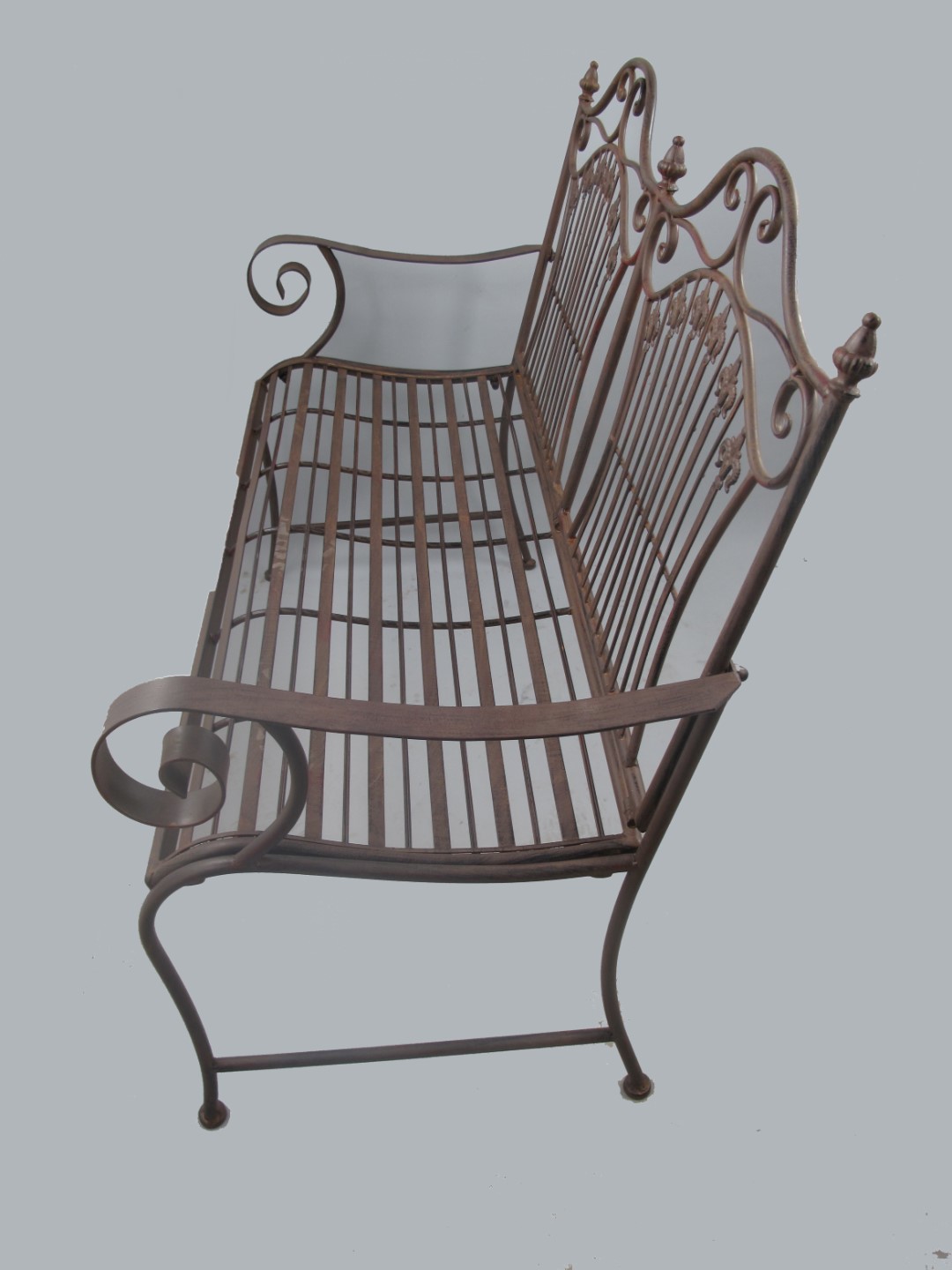 Bank Eisen braun rustikal L.120-H.97cm