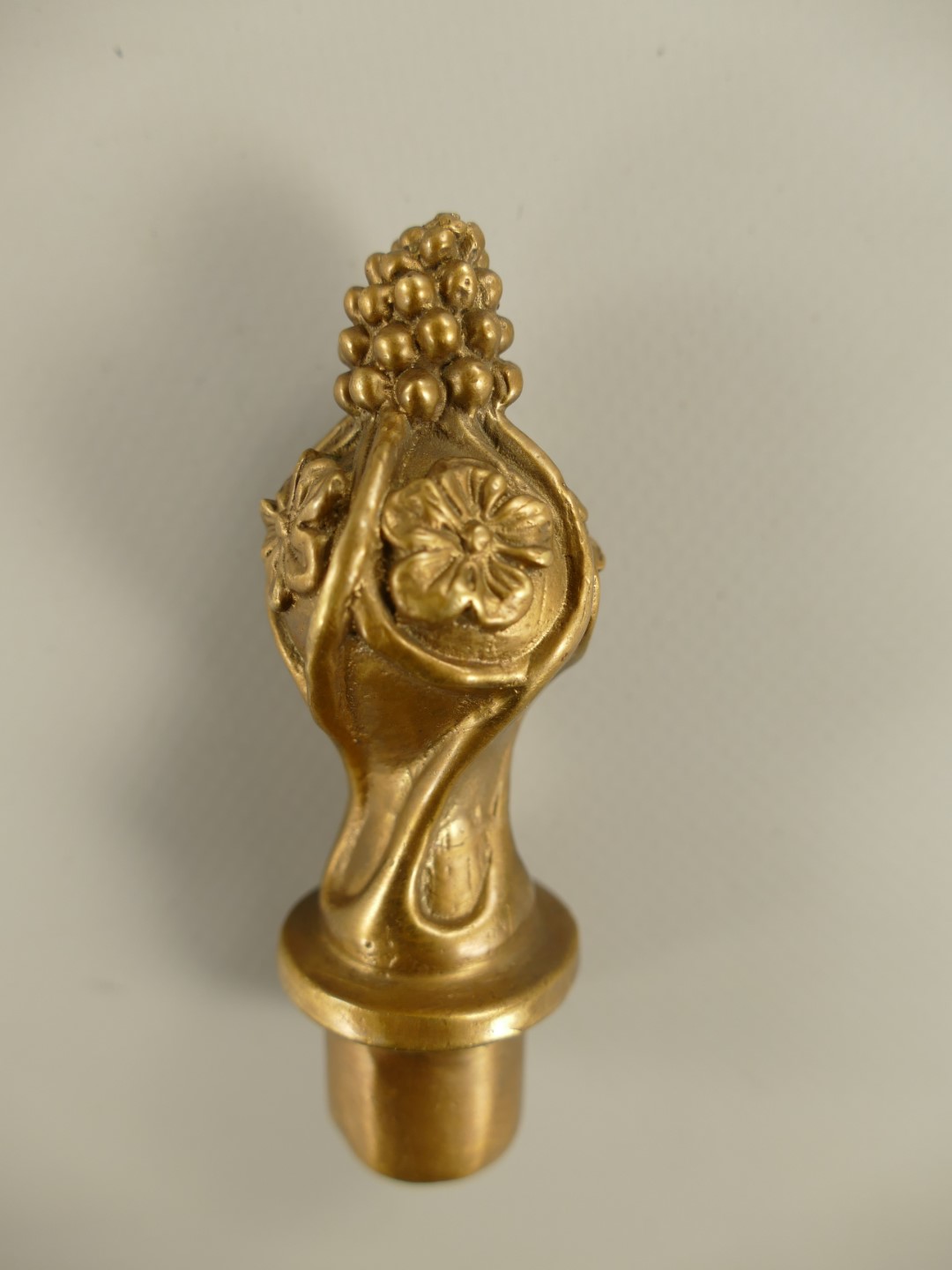 Porzellan/Messing Jugendstil Flache H.35x16cm