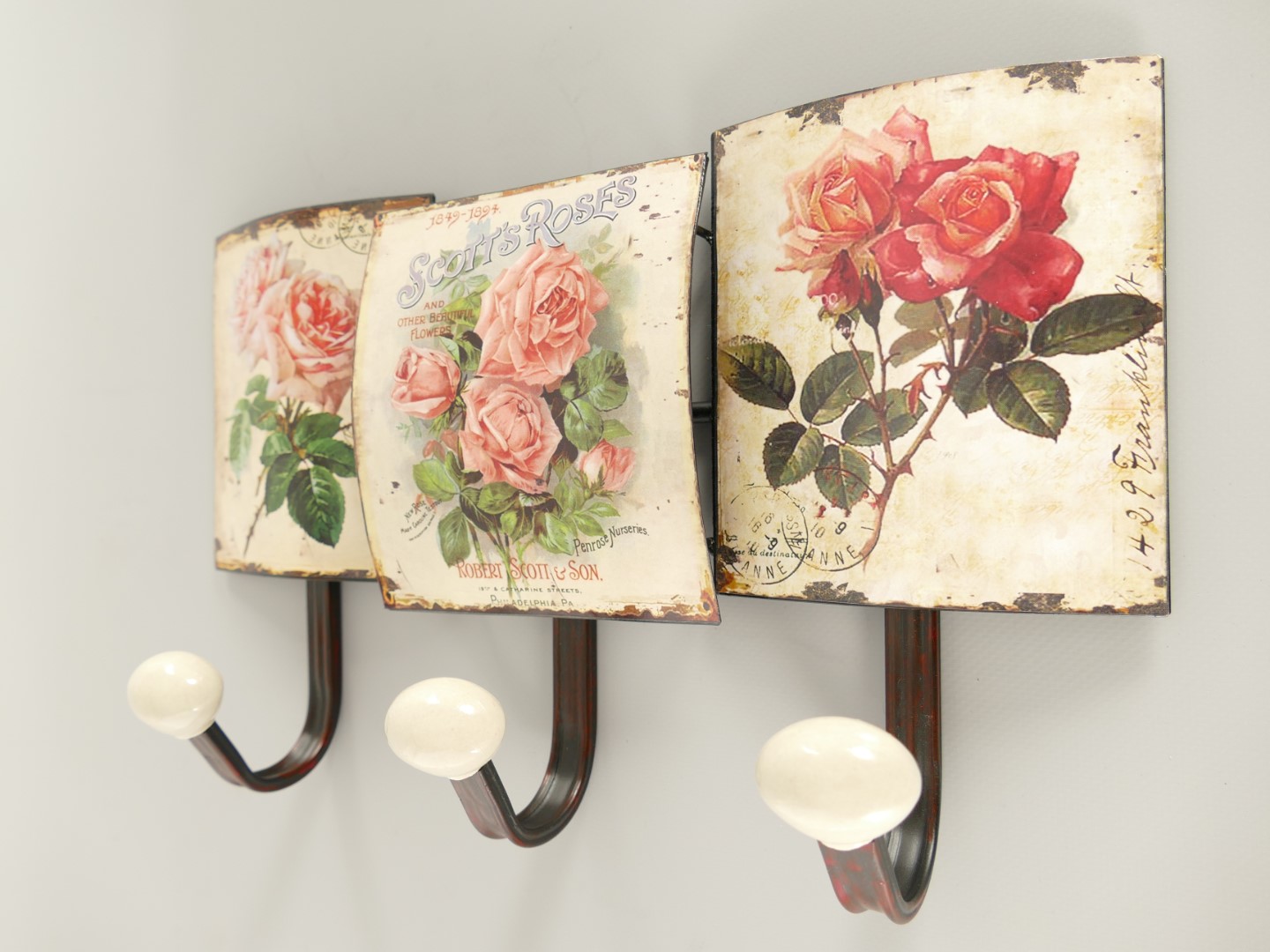 Wandhaken Schild Eisen H.21x39cm P/St.
