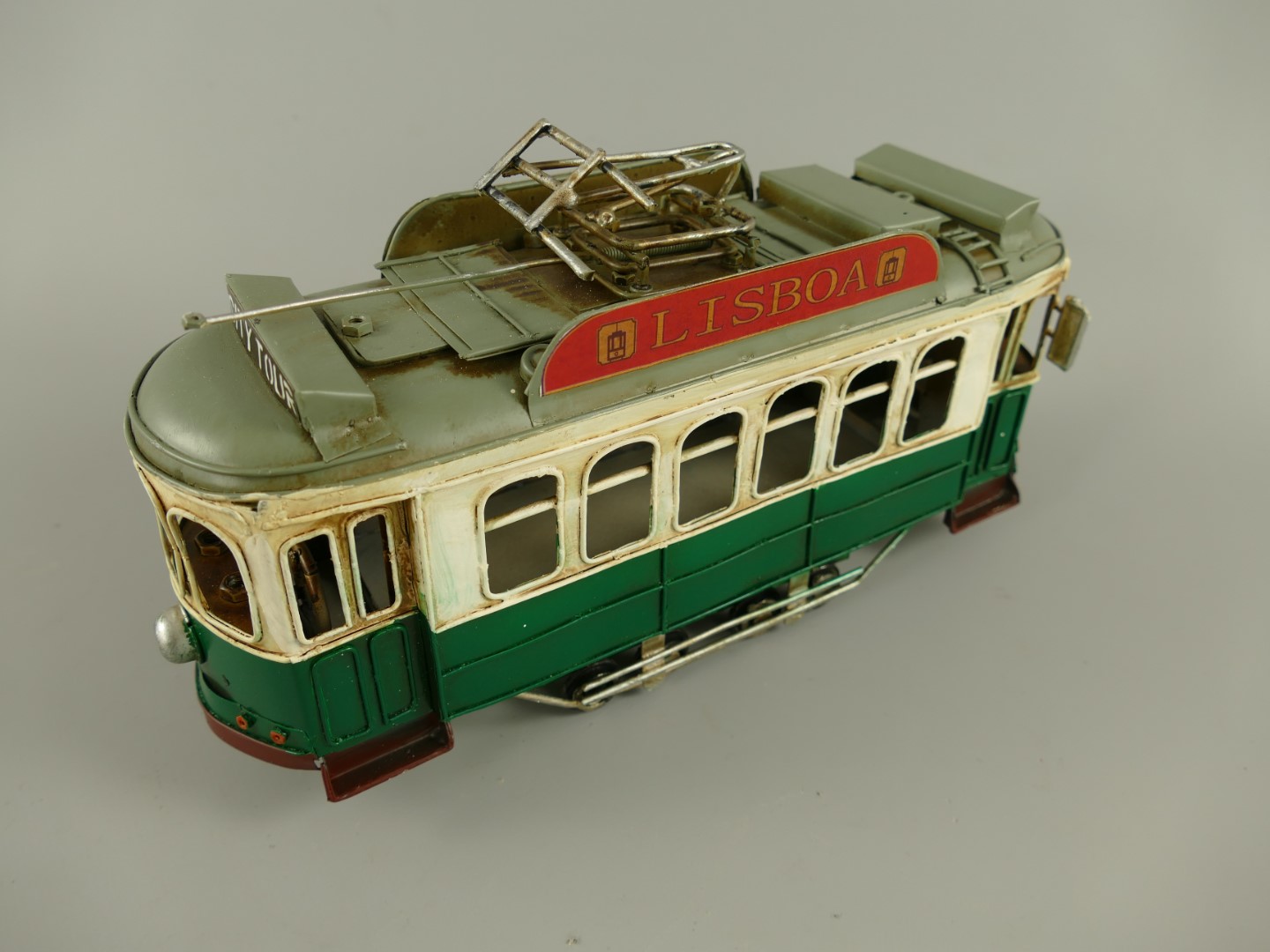 Straßenbahn Antik Eisen L.31x16cm