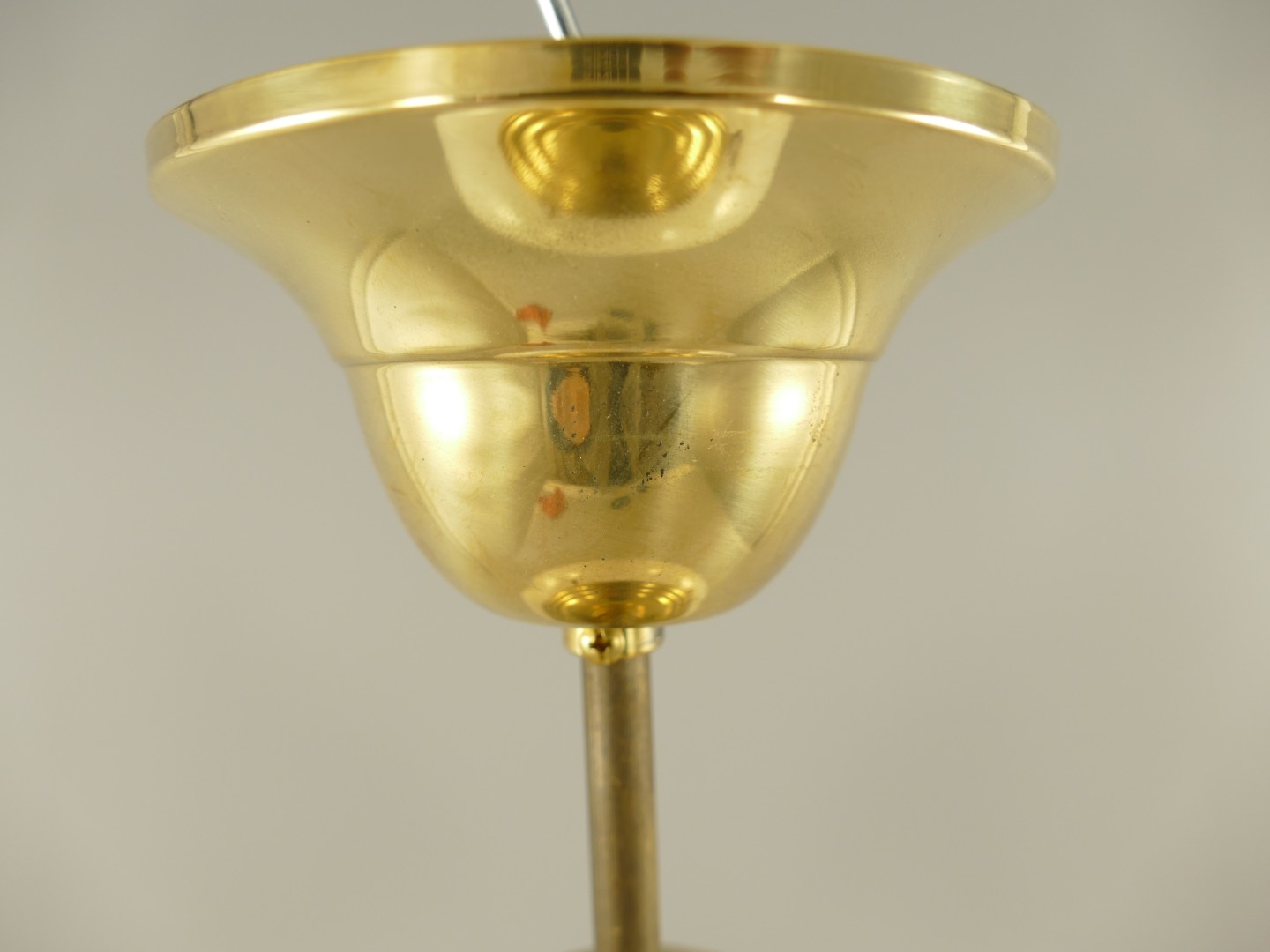 Lampe Messing brün. Schirm(111.166G2M) H.29cm