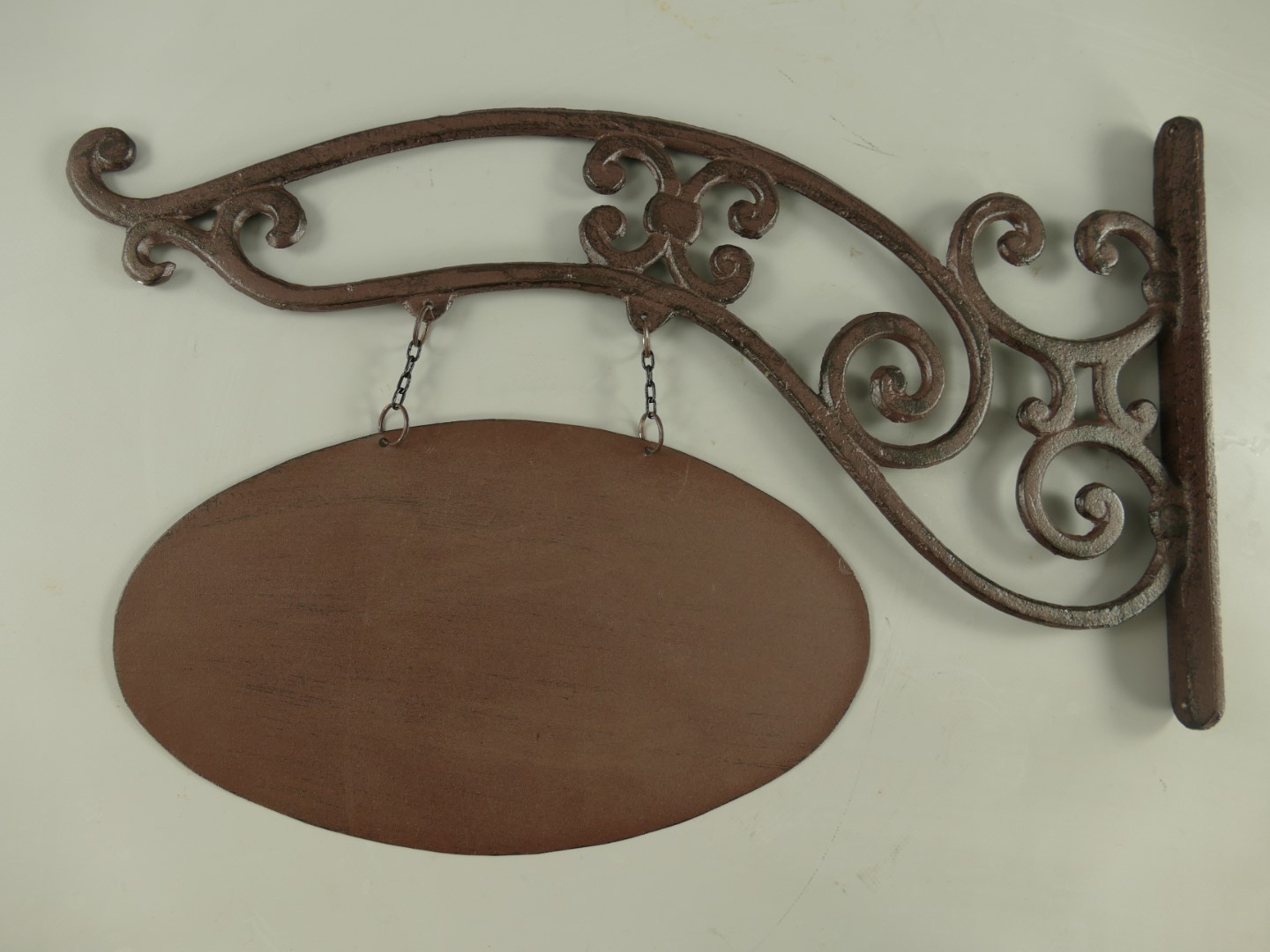 Wandschild Eisen rustikal braun L.57x40cm