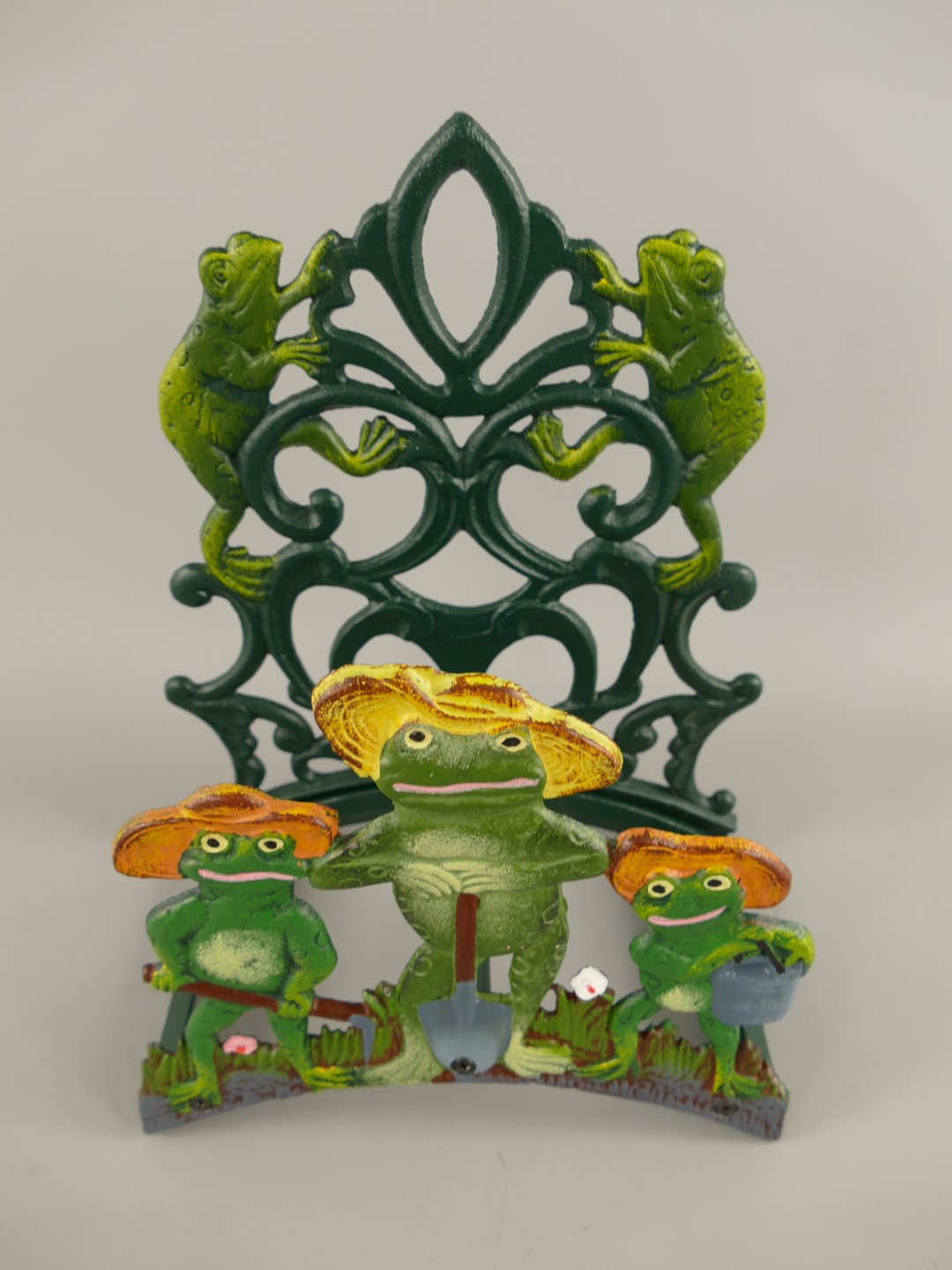 Schlauchhalter FROSCH Gußeisen farbe H.33cm