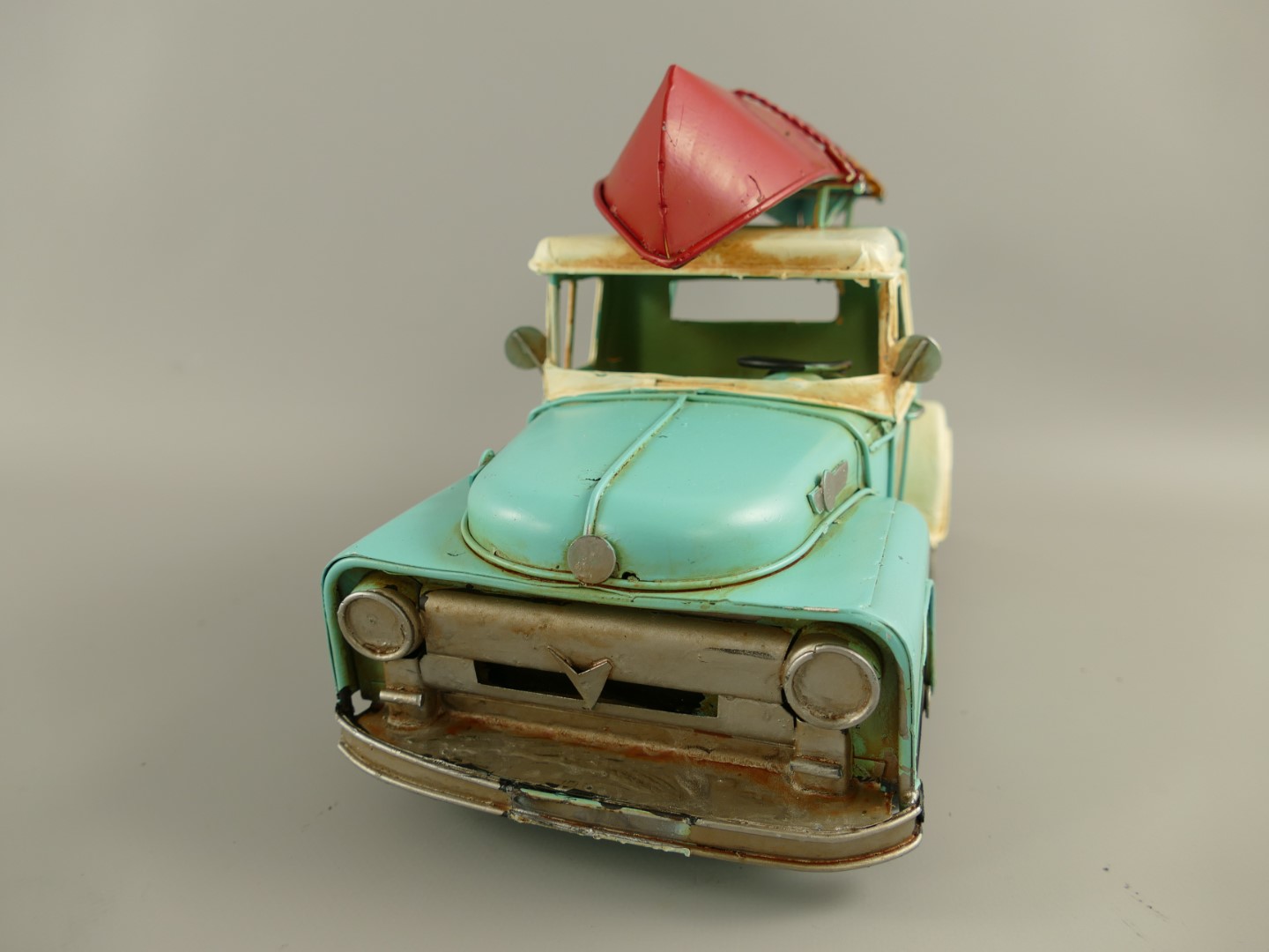 *ANG. Auto farbig Antik Eisen L.32x15cm