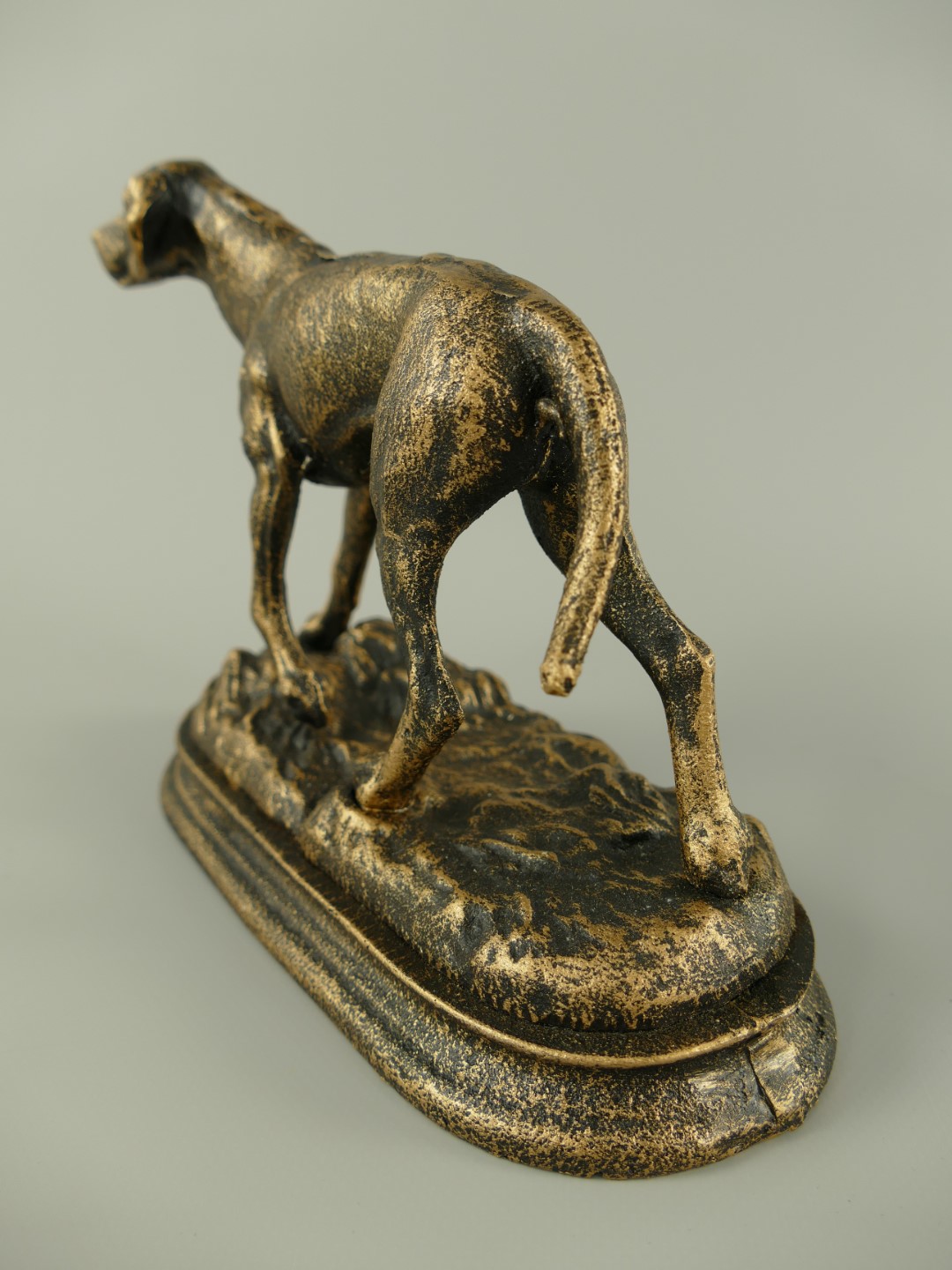 Spardose(Mechan.)Figur SCHWEIN Eisen L.21cm