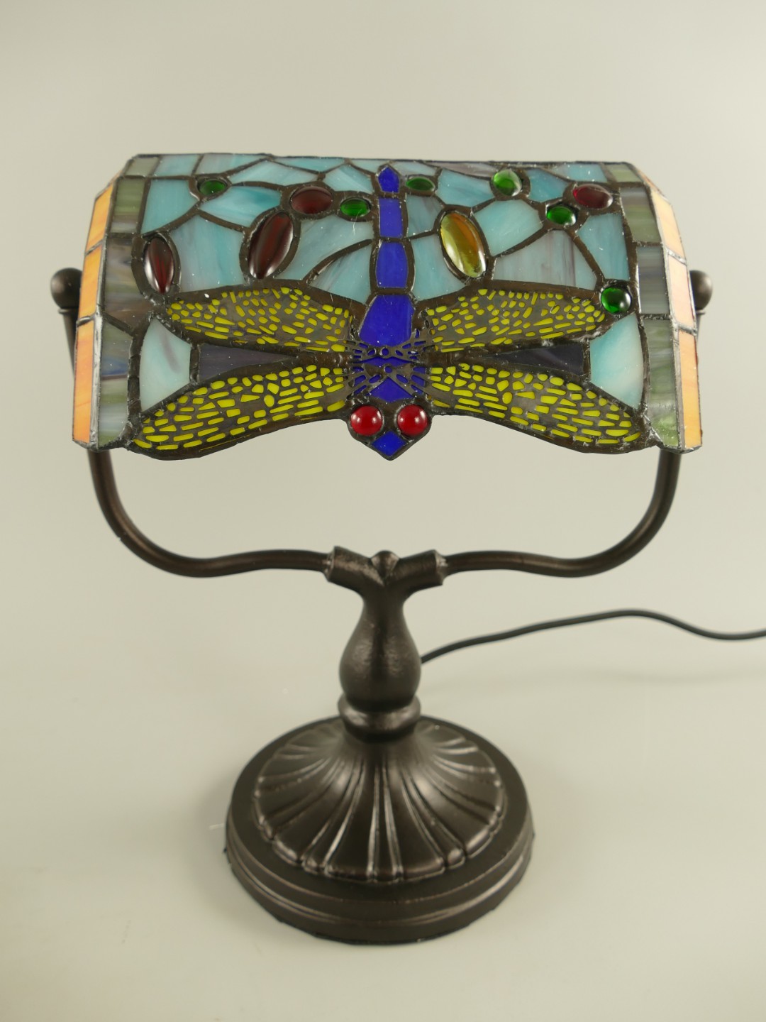 Bankerslamp Tiffany fassung E27 H.33cm