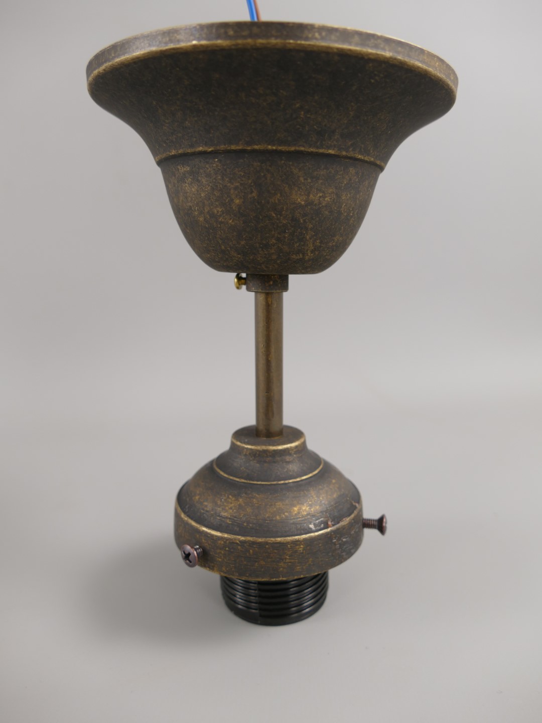 Deckenhalter(E27)Messing o.Schirm Gh.6!!GUß-H.14cm