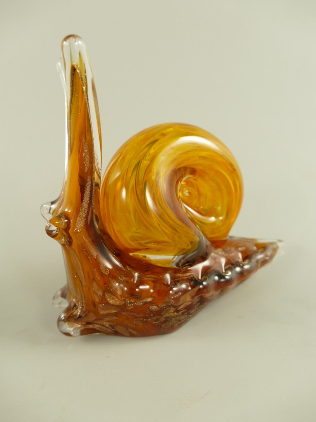 Glasfigur Schnecke farbe H.13cm