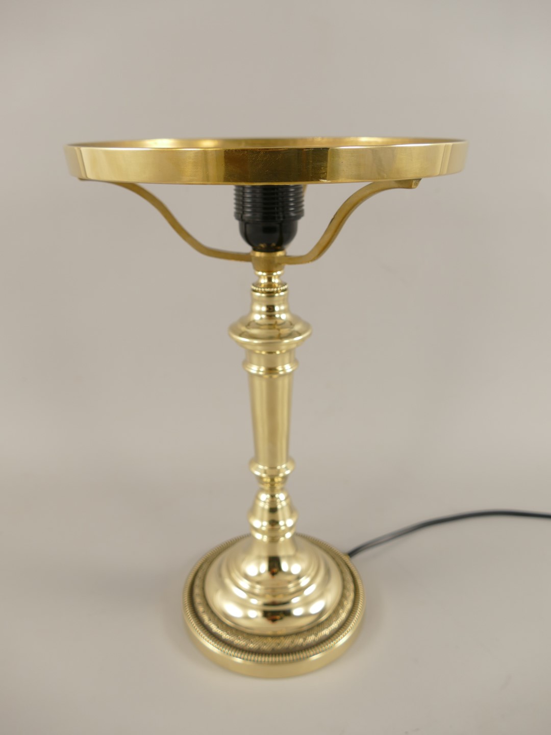 Pilzlampe IMPERO FUSS!! Messing (OHNE GLAS) H.28cm