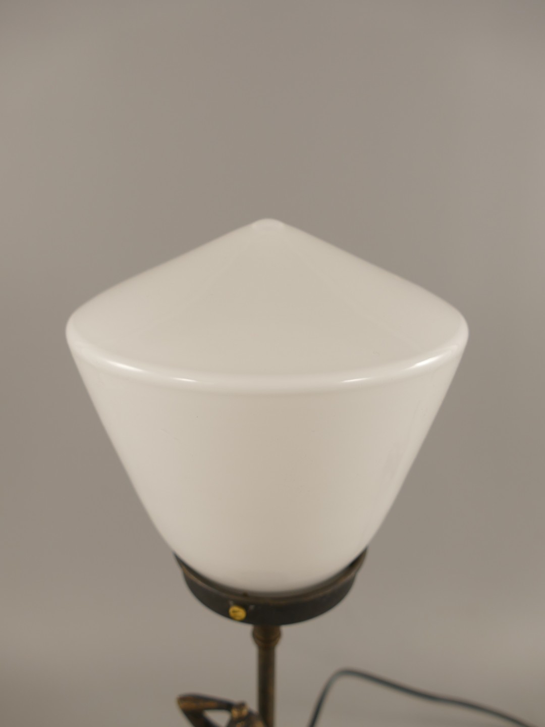 Stehlampe E14 Mes. brüin Schirm(215.002-1) H.50cm