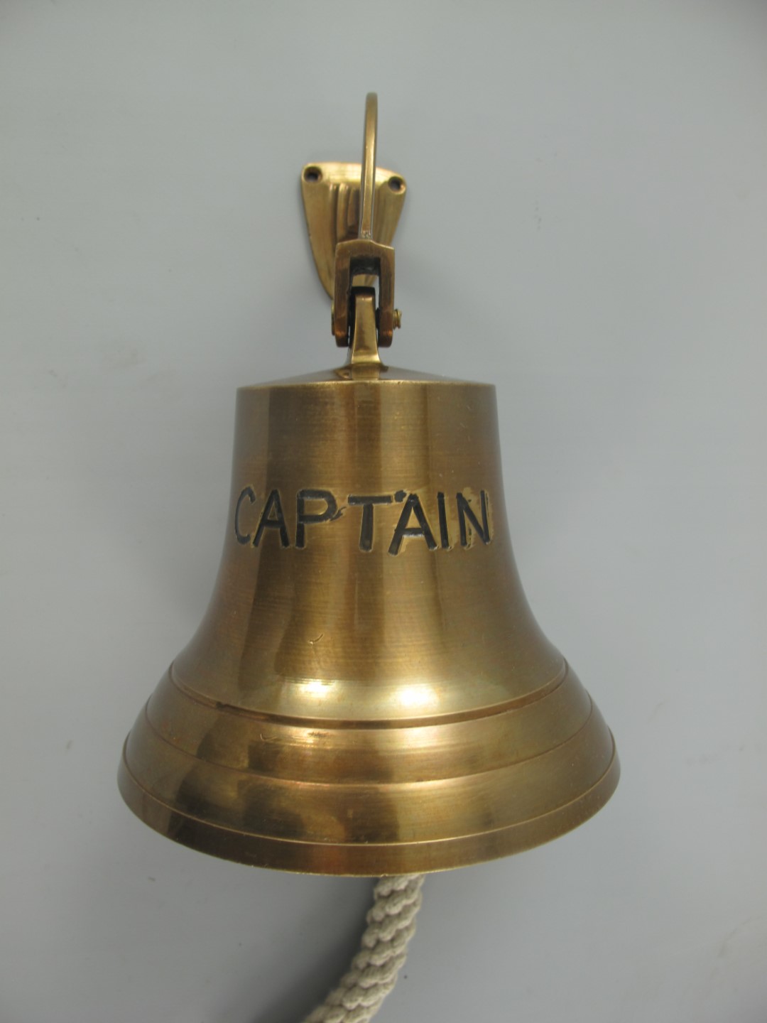 Glocke mit Haken Mes. brün(IND)CAPTAIN H.25-D.18cm