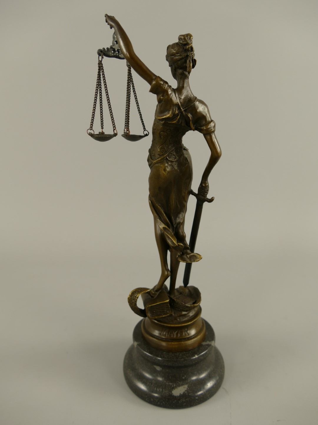 Justitia Bronze H.23x8cm