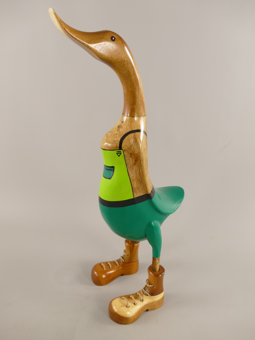 *NT TEAK Ente Gärtner H.49cm