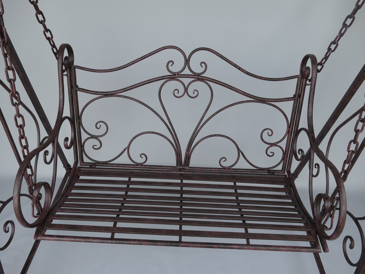 (*)*NT Schaukelbank Eisen antikbraun H.223x150cm