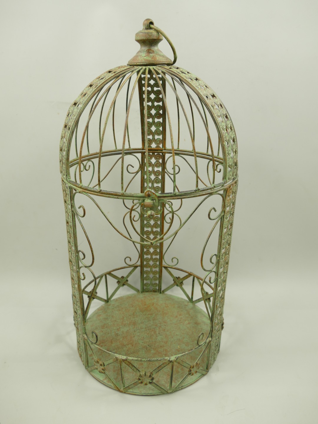 Käfig Eisen rust. farbig Set/2 H.46/60-D.24/30cm