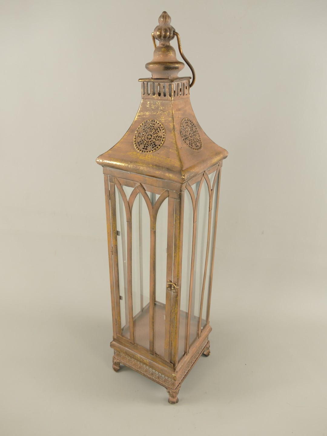 Laterne rustikal Eisen farbe H.74cm