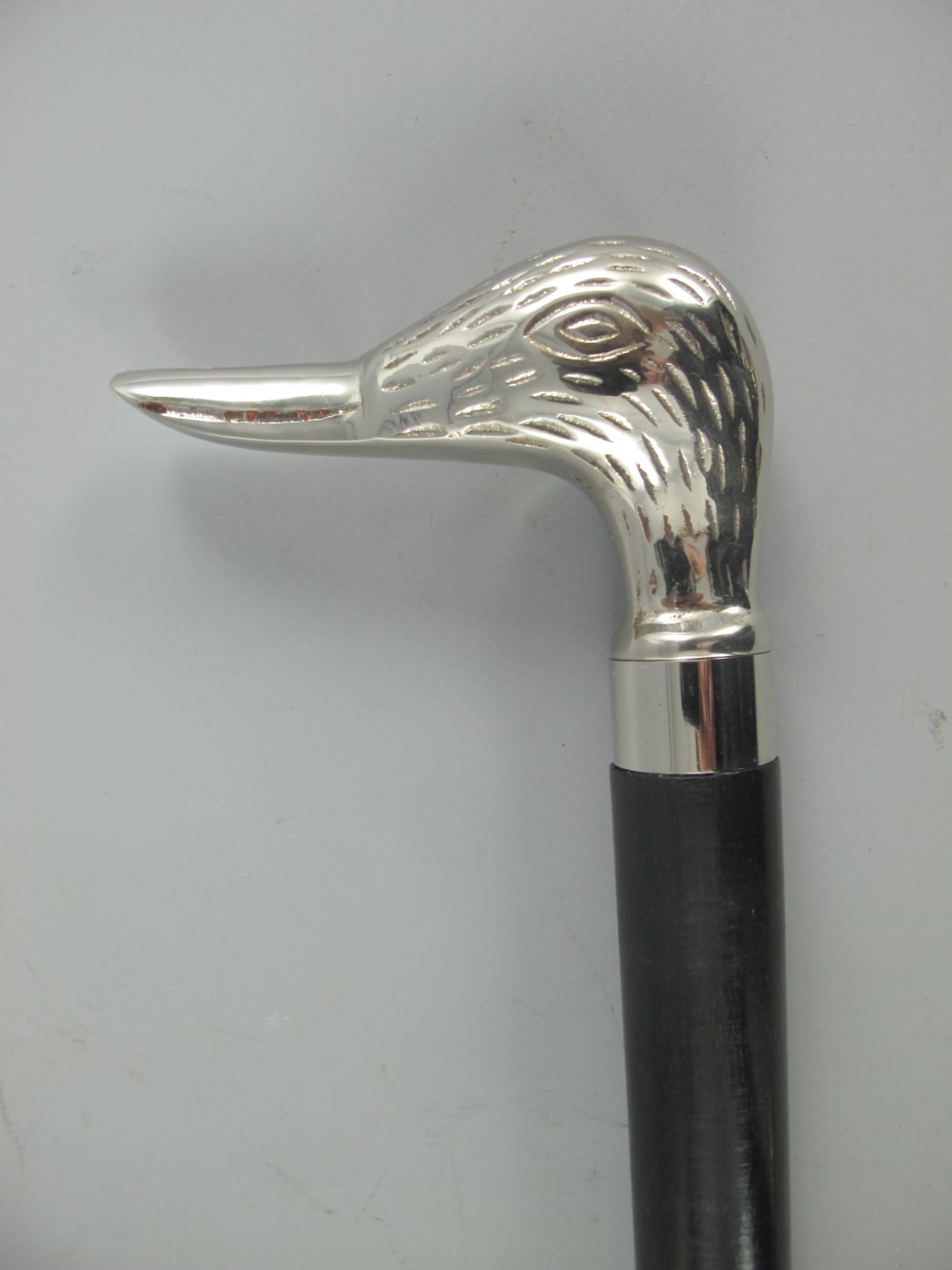 Schuhanzieher vernickelt griff schwarz L.48x10cm