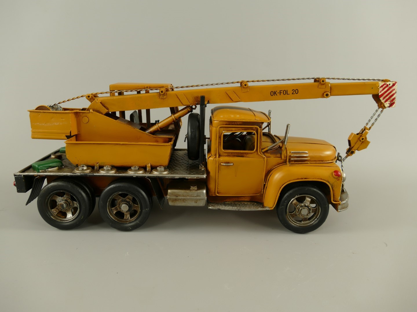 #Krahnwagen Antik Eisen L.47x17x13cm